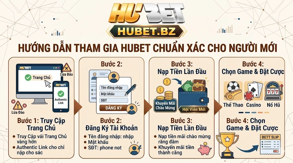Hướng dẫn tham gia Nhà cái Hubet dành cho người mới